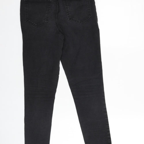 F&F Womens Black Cotton Skinny Jeans Size 10 L29 in Regular