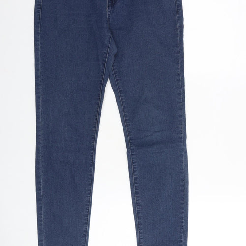 FOREVER 21 Womens Blue Cotton Blend Skinny Jeans Size 27 in L29 in Regular Zip