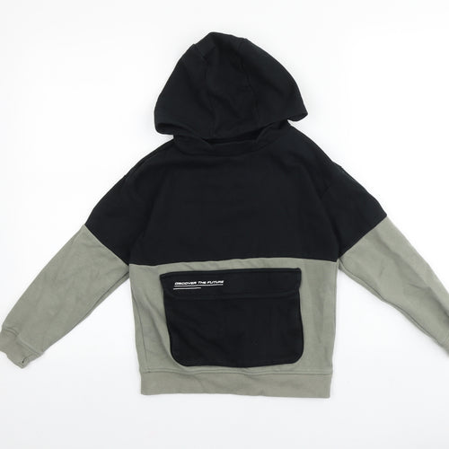 Nutmeg Boys Green Cotton Pullover Hoodie Size 8-9 Years Pullover