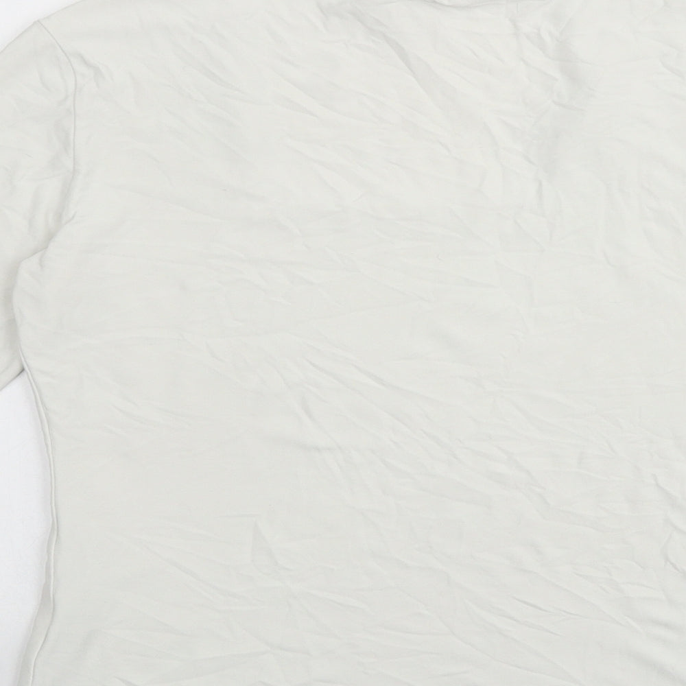 Kaliko Womens White Viscose Basic Blouse Size 12 Square Neck