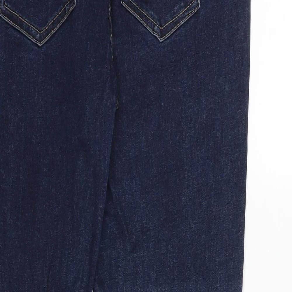 Superdry Womens Blue Cotton Skinny Jeans Size 34 in L32 in Regular Zip