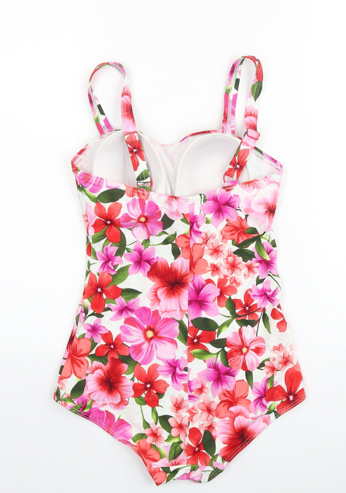 Riviera Womens Multicoloured Floral Polyester One Piece Size 12