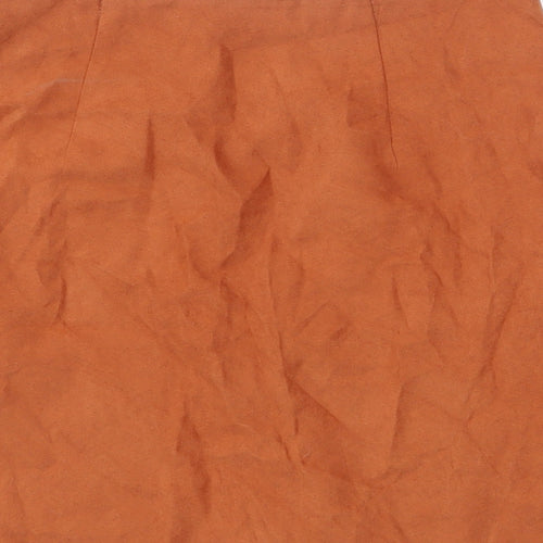 Atmosphere Womens Brown Polyester Mini Skirt Size 10 Zip