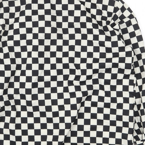 Cameo Rose Womens Multicoloured Check Polyester Basic Blouse Size 12 Collared
