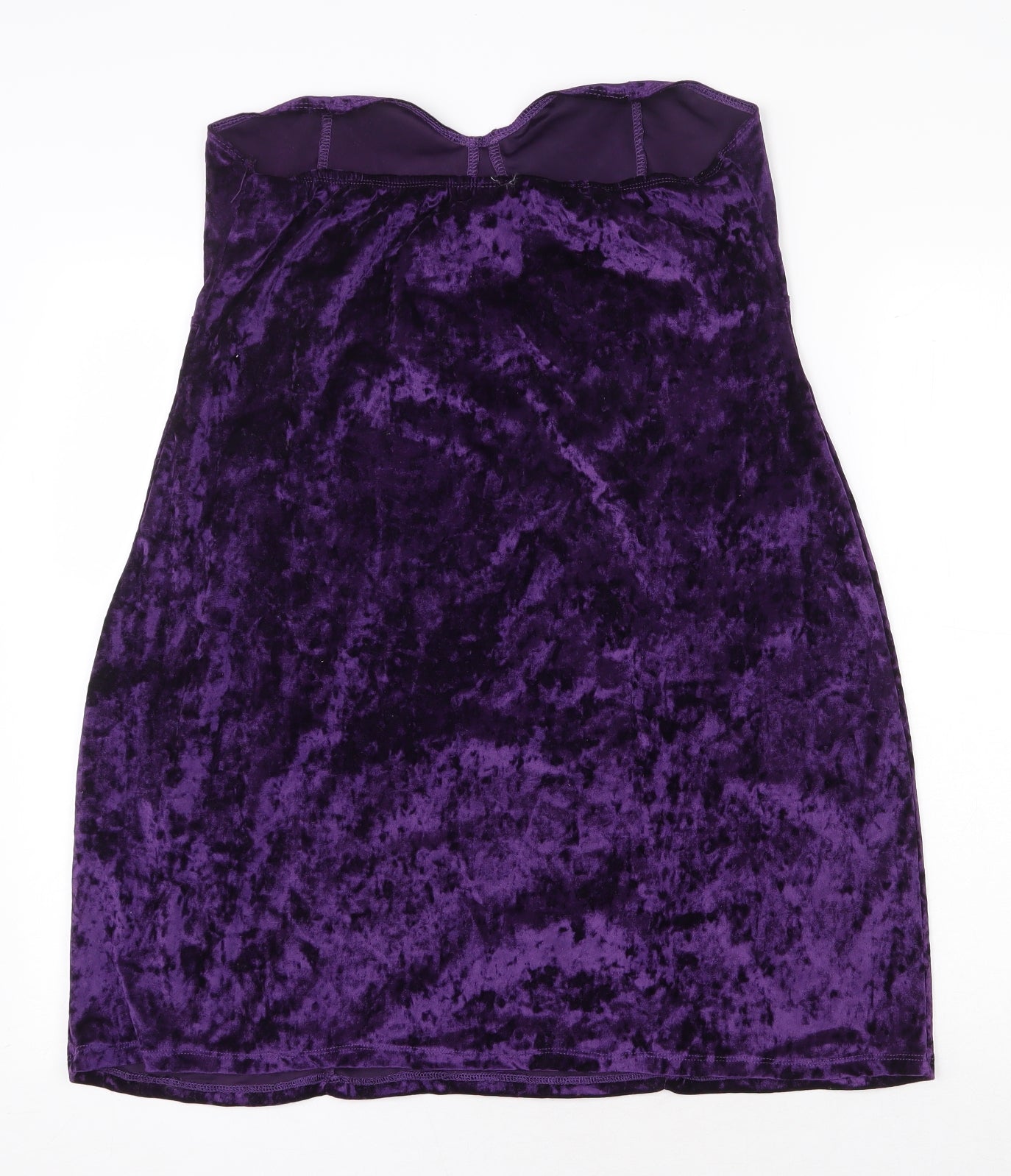 ASOS Womens Purple Polyester Mini Size 14 Off the Shoulder Pullover