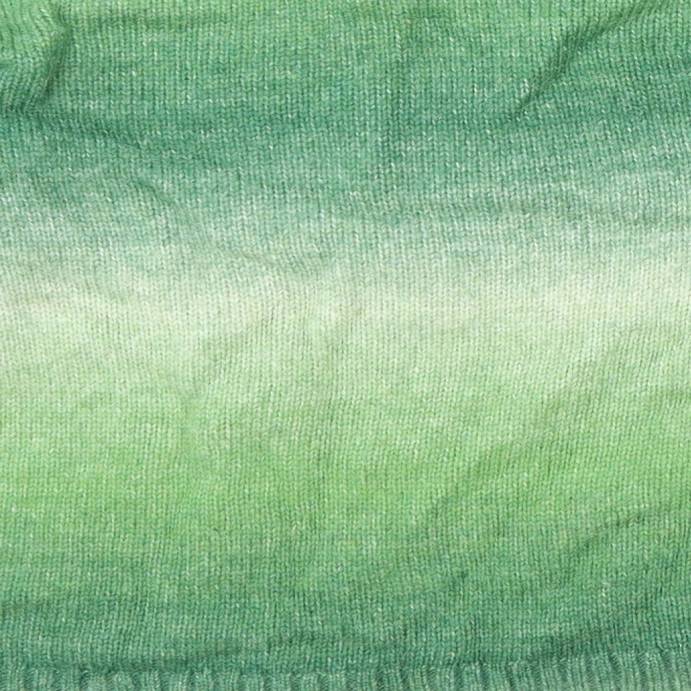 Marks and Spencer Womens Green Round Neck Acrylic Pullover Jumper Size S