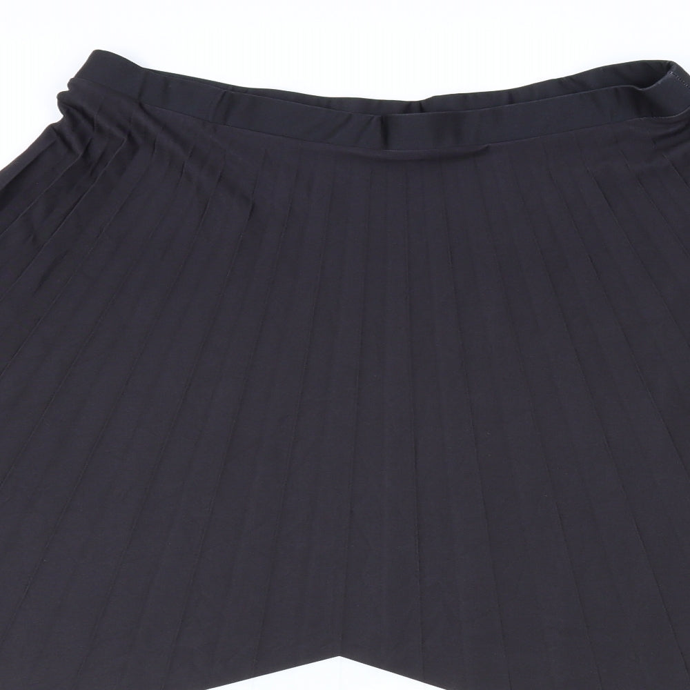 F&F Womens Multicoloured Geometric Polyester Pleated Skirt Size 18