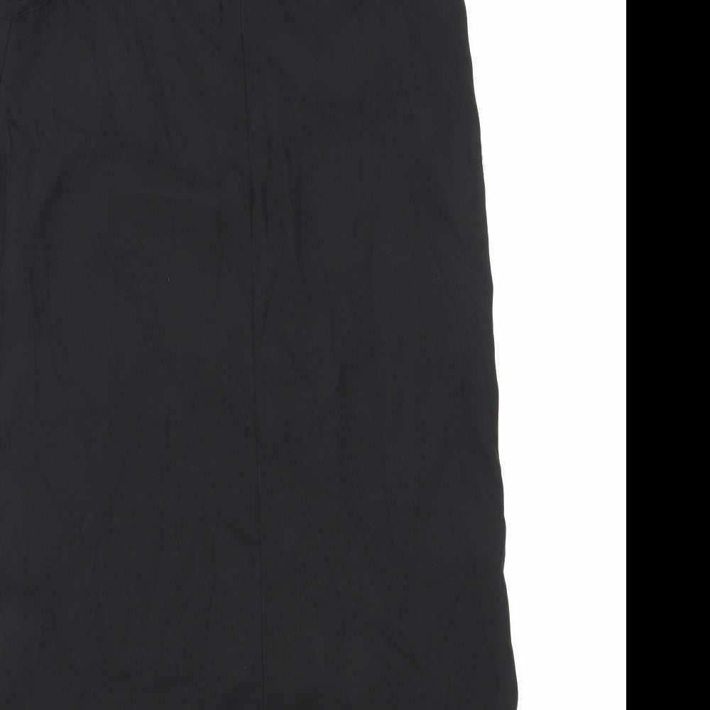 ASOS Womens Black Polyester Basic Tank Size 8 V-Neck