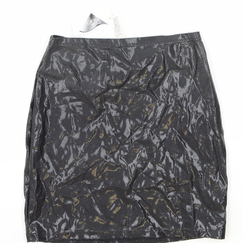 Knickerbox Womens Black Elastane Straight & Pencil Skirt Size 12