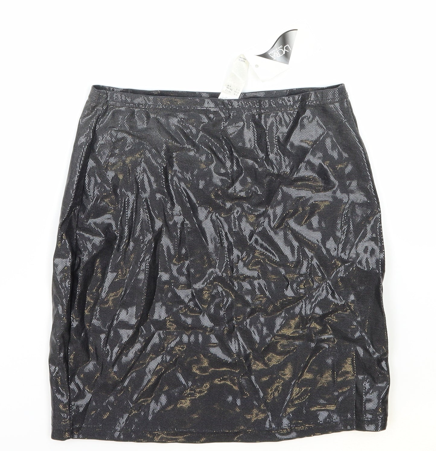 Knickerbox Womens Black Elastane Straight & Pencil Skirt Size 12
