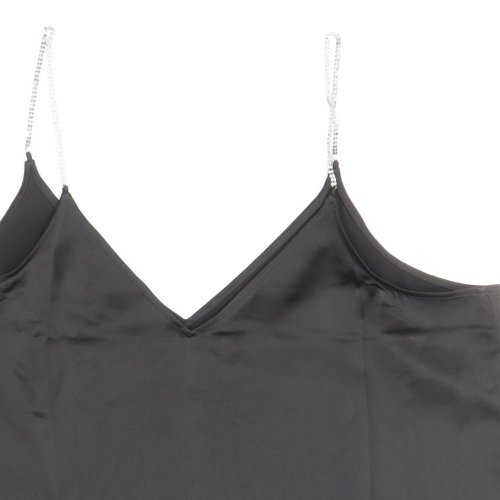 H&M Womens Black Polyester Camisole Blouse Size XL V-Neck