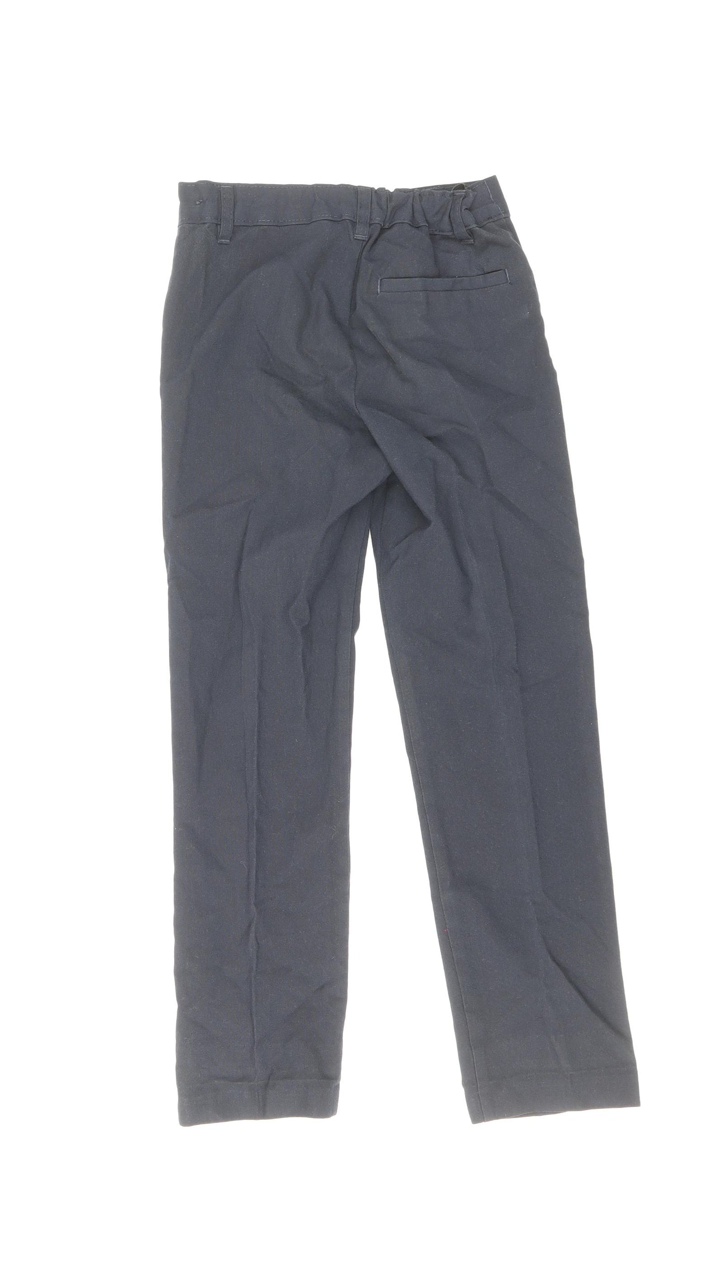 Marks and Spencer Boys Blue Polyester Dress Pants Trousers Size 6-7 Years Regular Zip