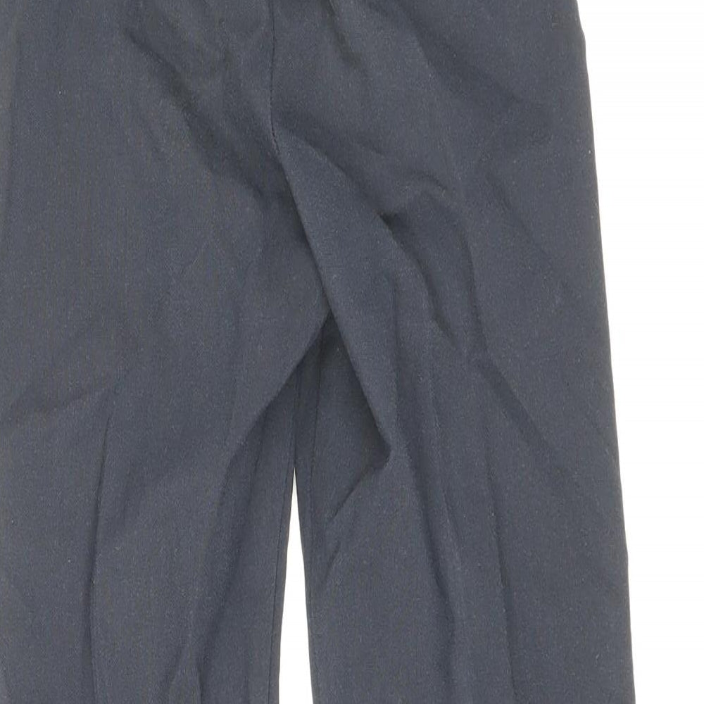 Marks and Spencer Boys Blue Polyester Dress Pants Trousers Size 6-7 Years Regular Zip