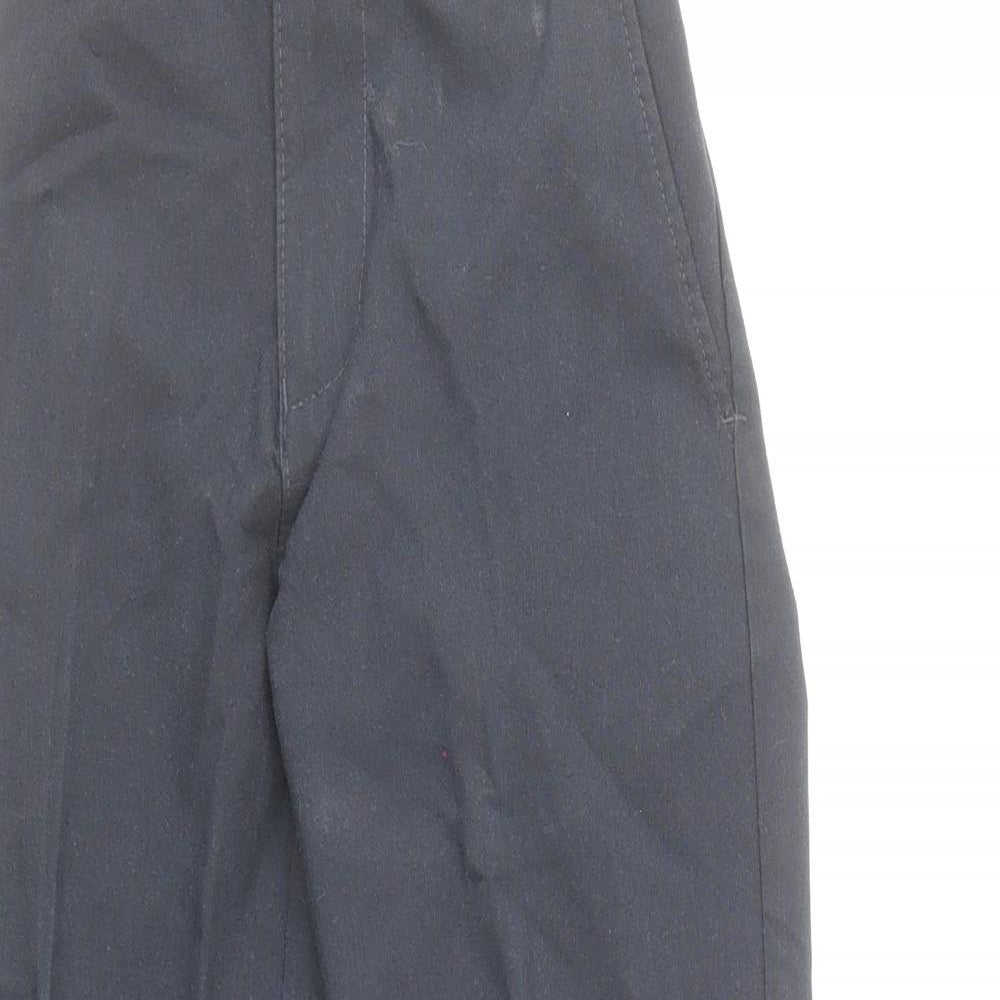 Marks and Spencer Boys Blue Polyester Dress Pants Trousers Size 6-7 Years Regular Zip