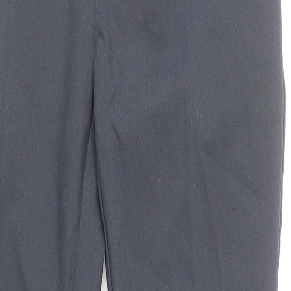 Marks and Spencer Boys Blue Polyester Dress Pants Trousers Size 7-8 Years Regular Zip