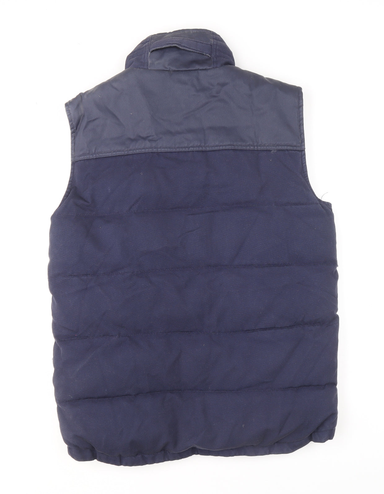 Joules Mens Blue Gilet Waistcoat Size S Zip