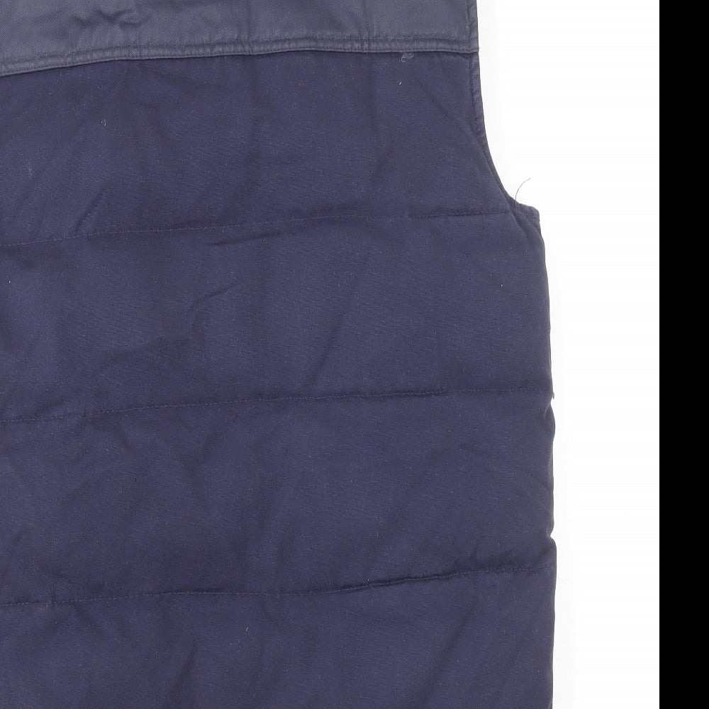 Joules Mens Blue Gilet Waistcoat Size S Zip
