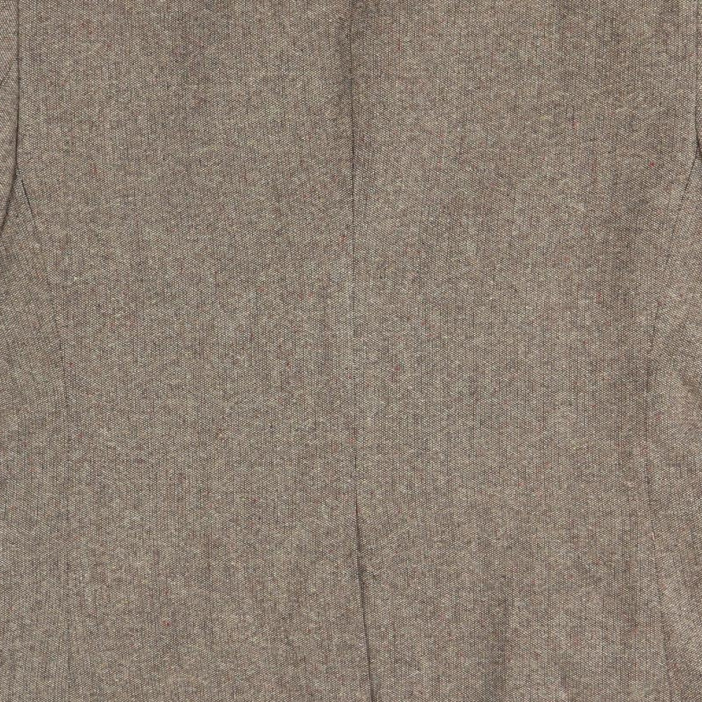 Topman Mens Brown Polyester Jacket Blazer Size 40