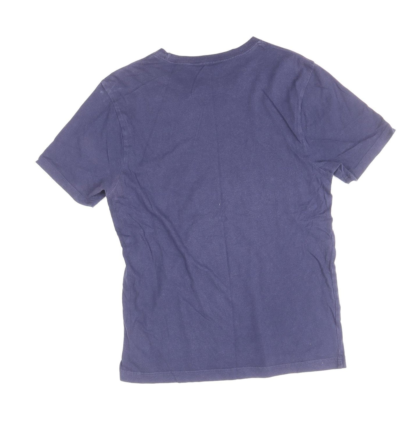 Original Penguin Mens Blue Cotton T-Shirt Size S Round Neck