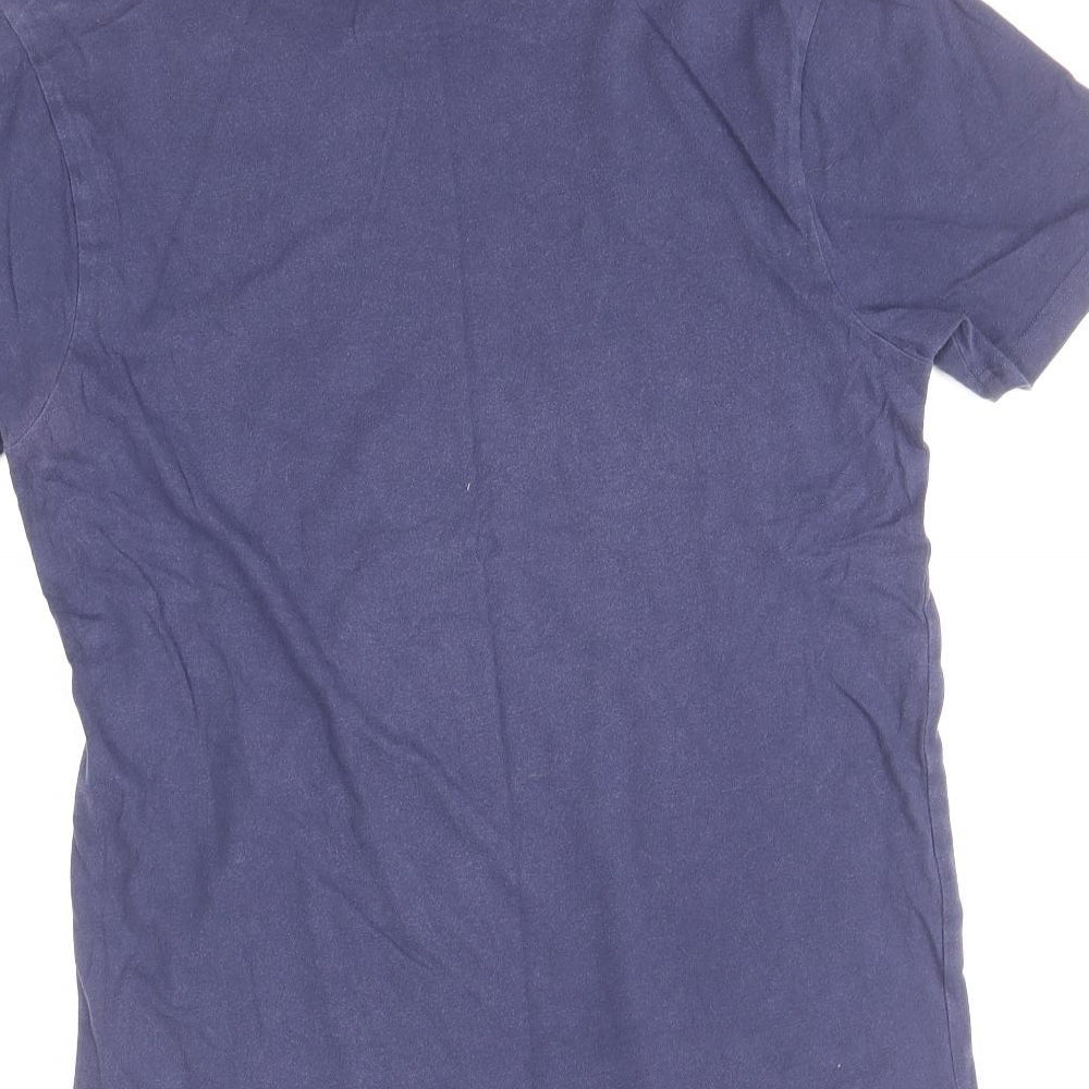 Original Penguin Mens Blue Cotton T-Shirt Size S Round Neck