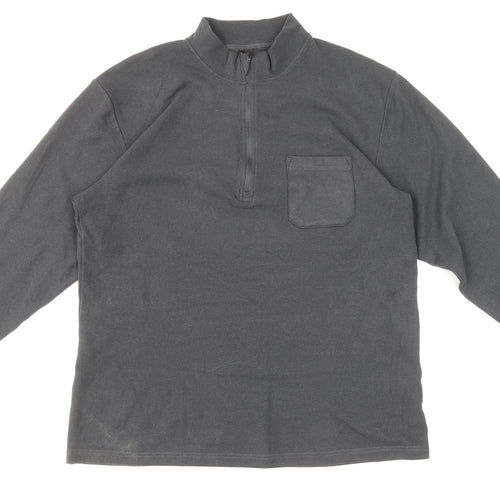 Preworn Mens Grey Polyester Pullover Sweatshirt Size L