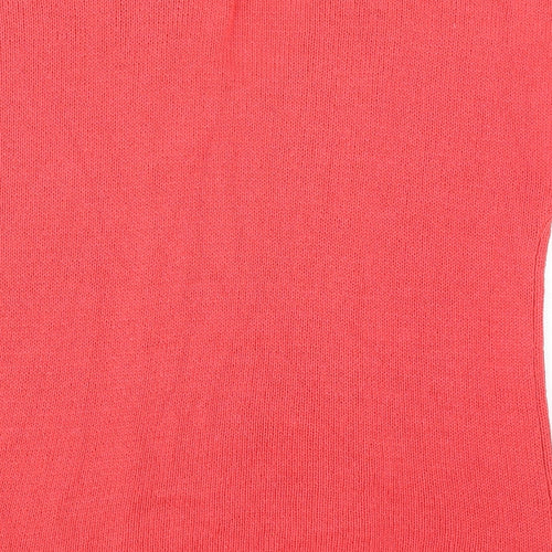 Cellbes Womens Red V-Neck Cotton Pullover Jumper Size 12