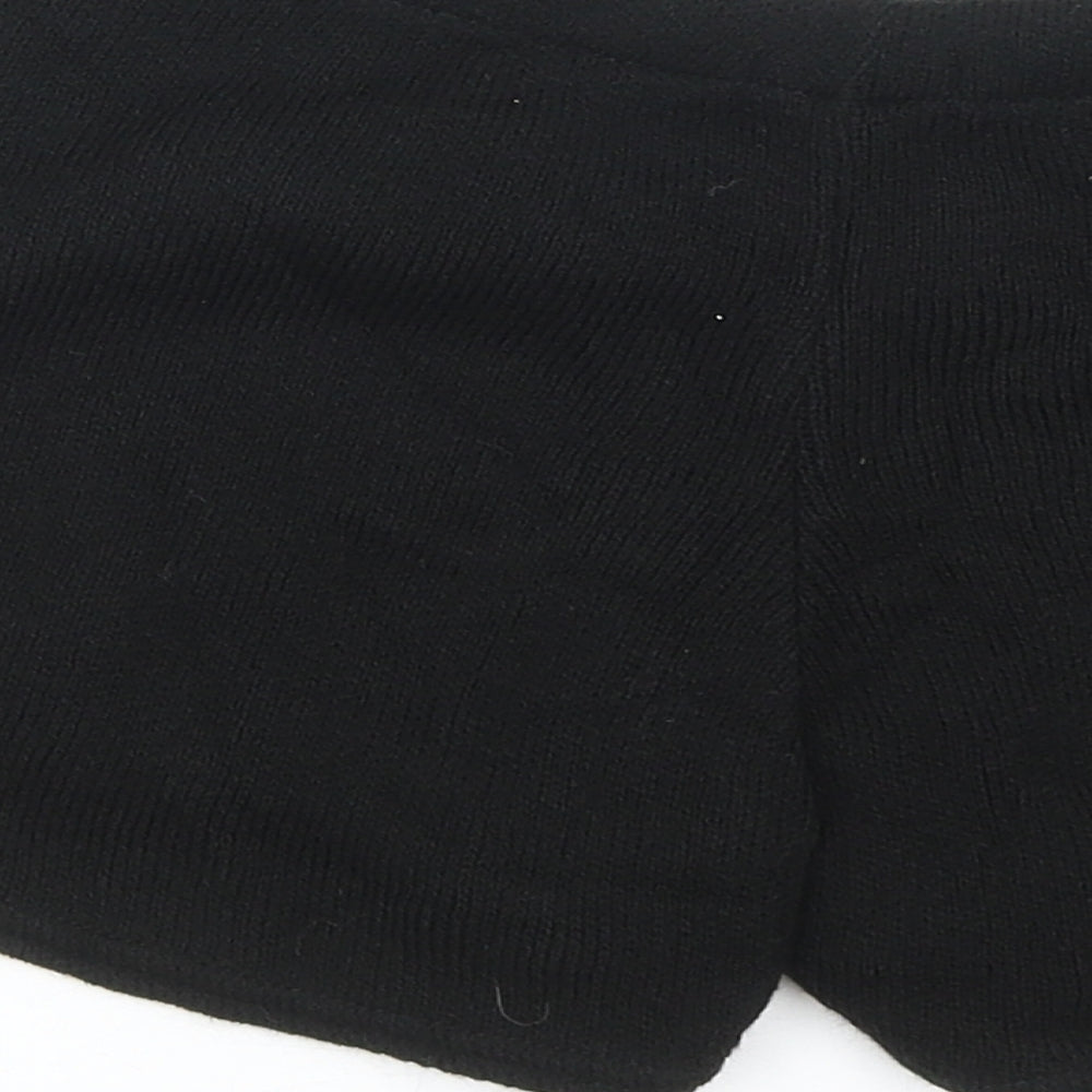 Nasty Gal Womens Black Acrylic Hot Pants Shorts Size S Regular Pull On