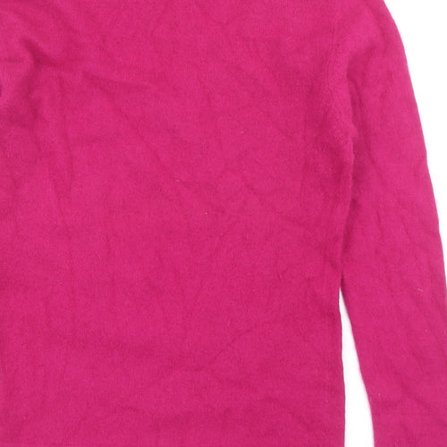 Atmosphere Womens Pink Scoop Neck Angora Pullover Jumper Size 10