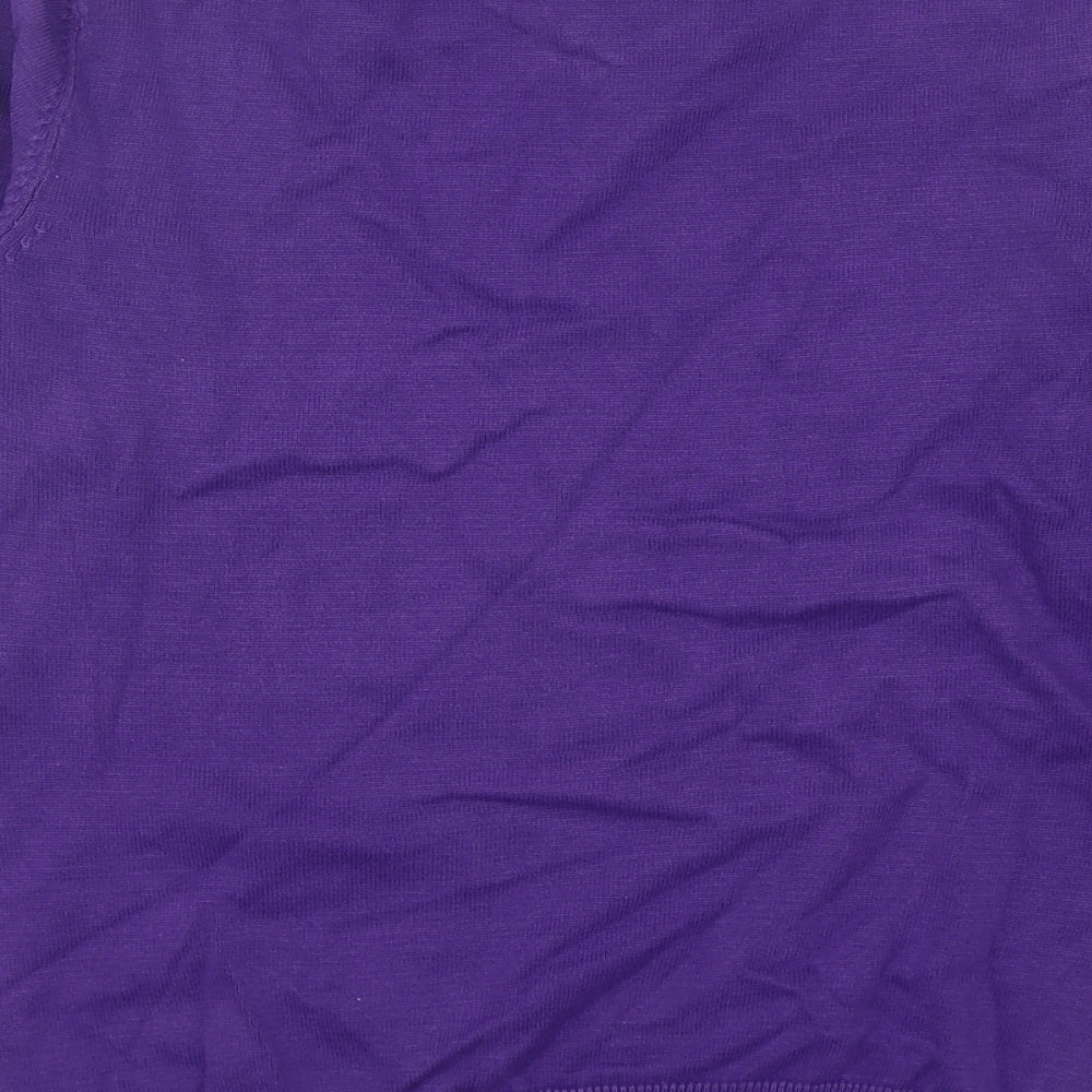 George Boys Purple V-Neck Cotton Pullover Jumper Size 11-12 Years Pullover