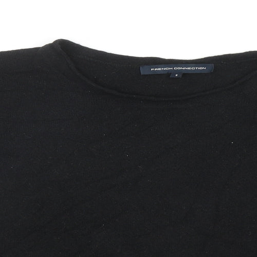 French Connection Womens Black Round Neck Acrylic Pullover Jumper Size S