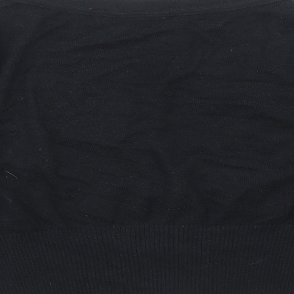 New Look Womens Black V-Neck Cotton Cardigan Jumper Size 6