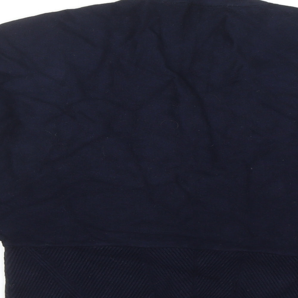 Marks and Spencer Womens Blue Round Neck Viscose Pullover Jumper Size 12