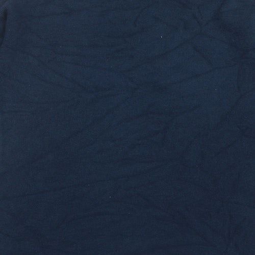 Monsoon Womens Blue V-Neck Viscose Cardigan Jumper Size S