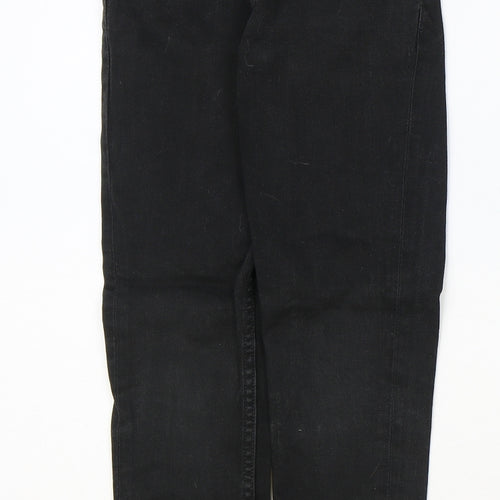 NEXT Boys Black Cotton Straight Jeans Size 10 Years Regular Zip