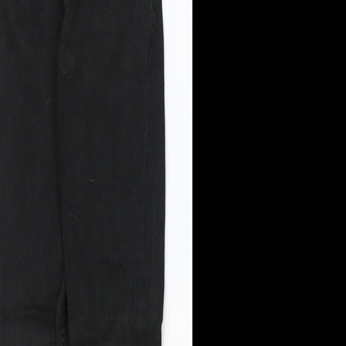 NEXT Boys Black Cotton Straight Jeans Size 10 Years Regular Zip