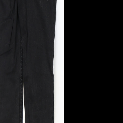 NEXT Boys Black Cotton Straight Jeans Size 10 Years Regular Zip