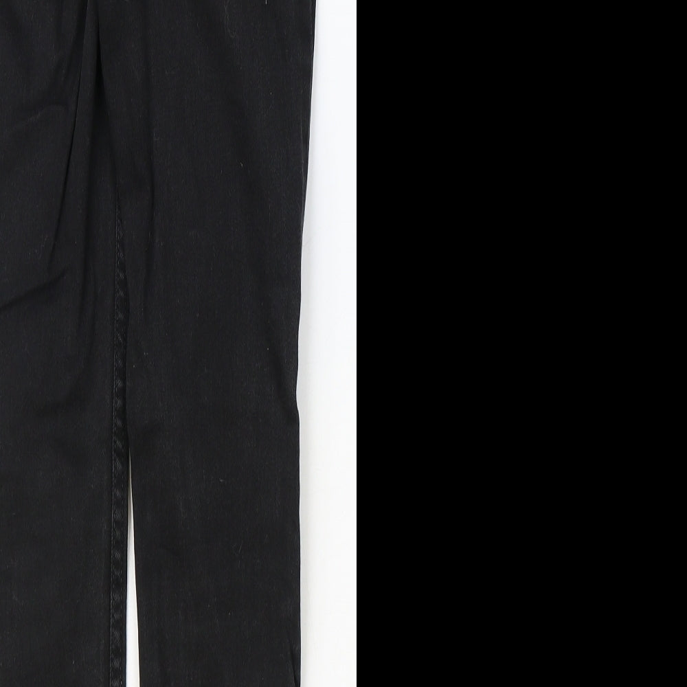 NEXT Boys Black Cotton Straight Jeans Size 10 Years Regular Zip