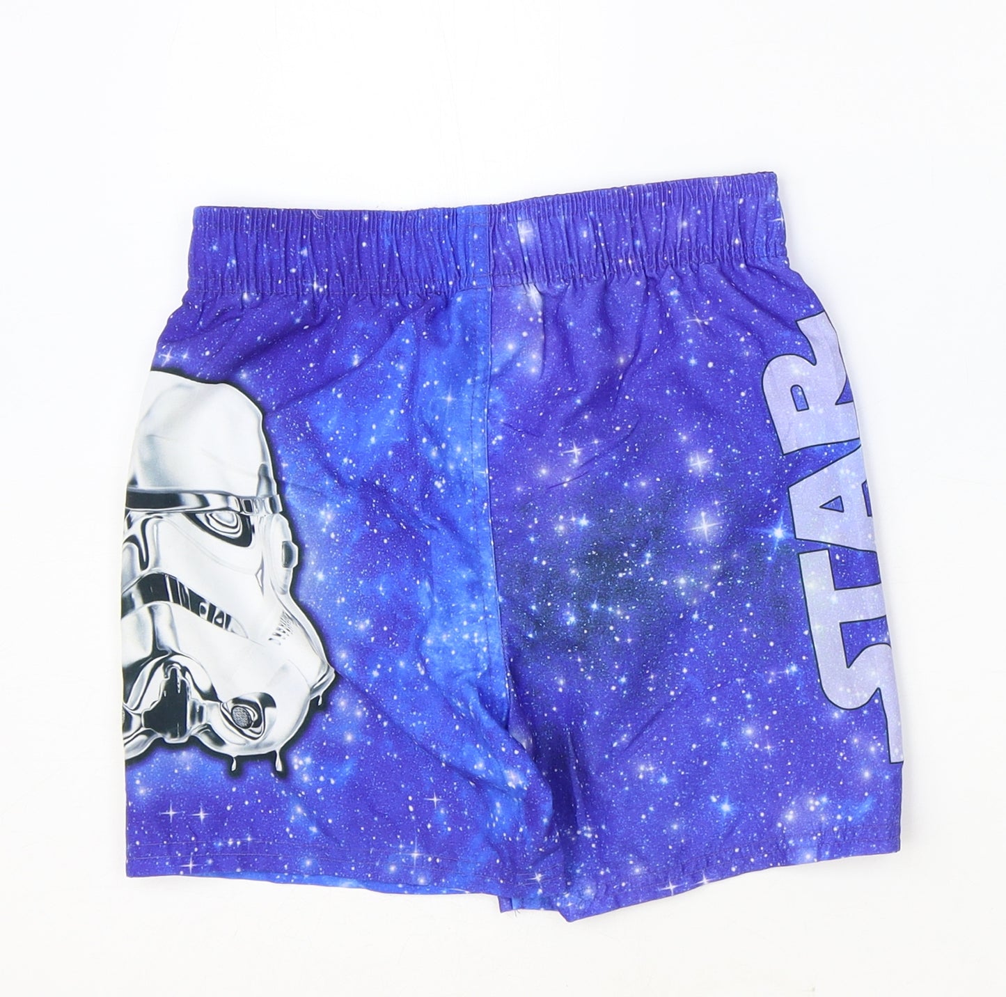 George Boys Blue Polyester Bermuda Shorts Size 7-8 Years Regular Tie - Star wars Swim Shorts