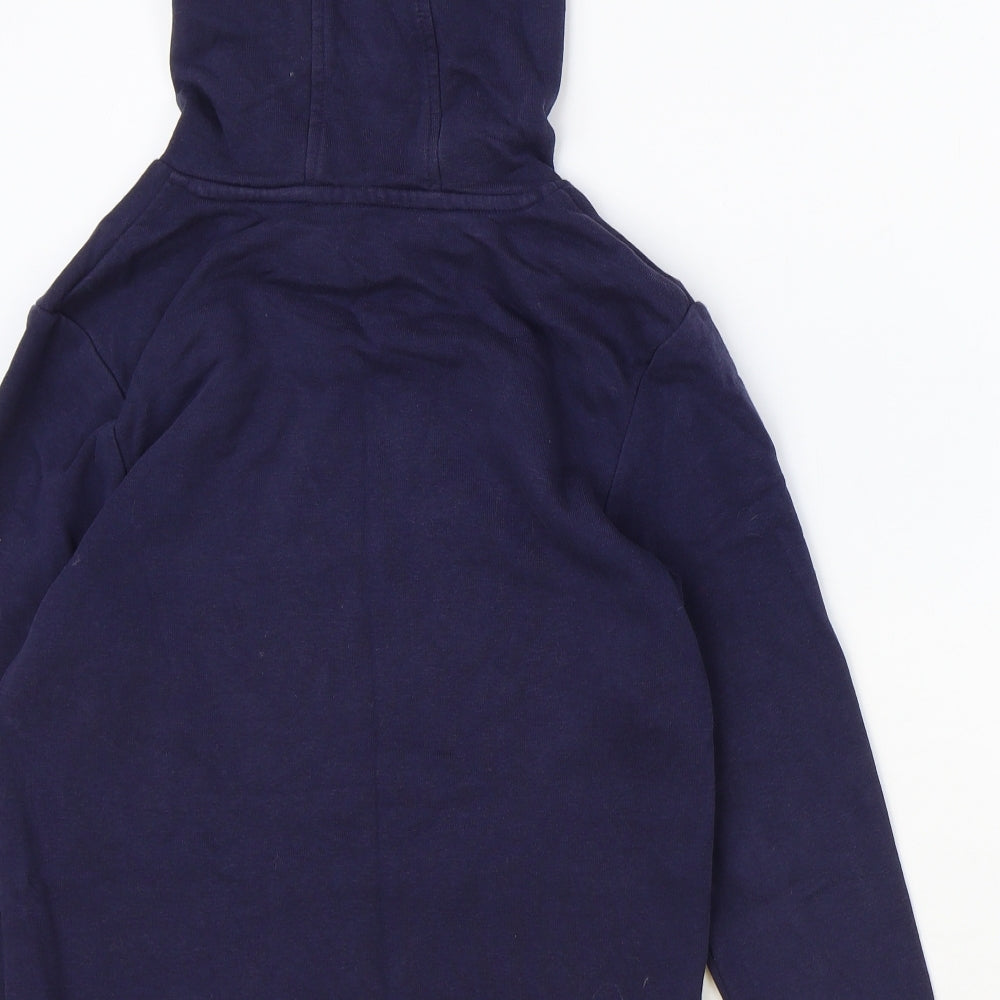 George Boys Blue Cotton Pullover Hoodie Size 10-11 Years Pullover