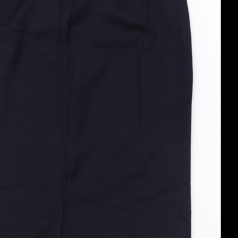 Planet Womens Blue Polyester Straight & Pencil Skirt Size 34 in Zip
