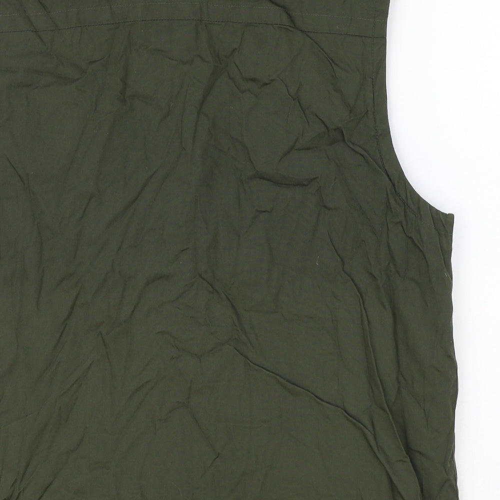 Wolsley Mens Green Gilet Waistcoat Size XL Zip