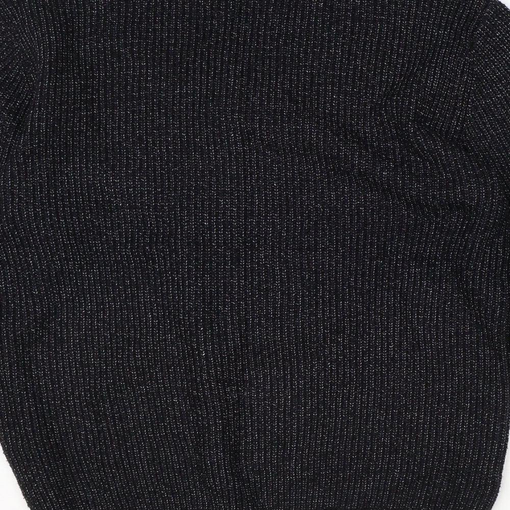 Primark Mens Black Round Neck Acrylic Pullover Jumper Size S