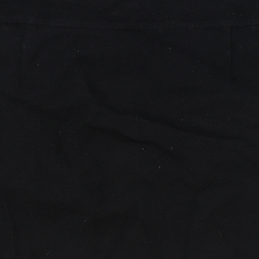 Hobbs Womens Black Wool Mini Skirt Size 16 Zip