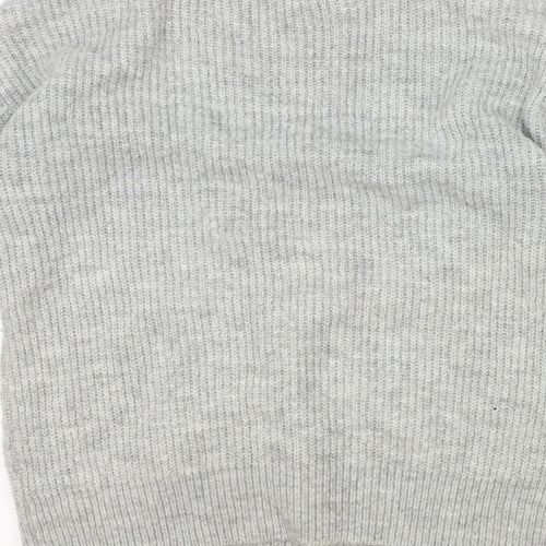 F&F Womens Grey Round Neck Polyester Pullover Jumper Size 6