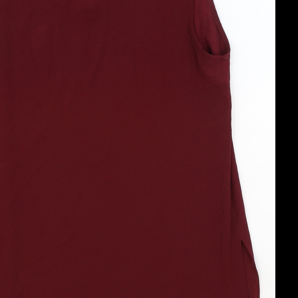 Atmosphere Womens Red Polyester Basic Blouse Size 16 Scoop Neck
