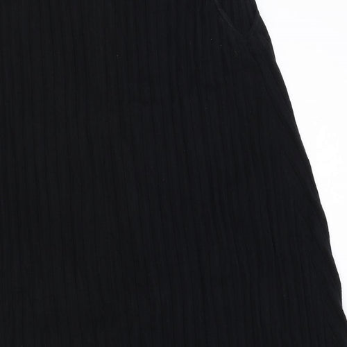Ben Sherman Womens Black Polyester Tank Dress Size M Scoop Neck Pullover - Ribbed