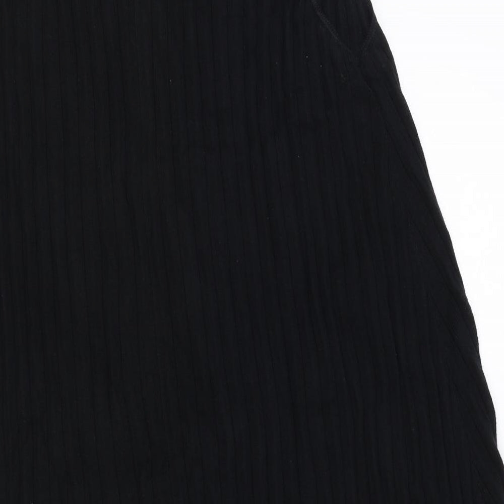 Ben Sherman Womens Black Polyester Tank Dress Size M Scoop Neck Pullover - Ribbed