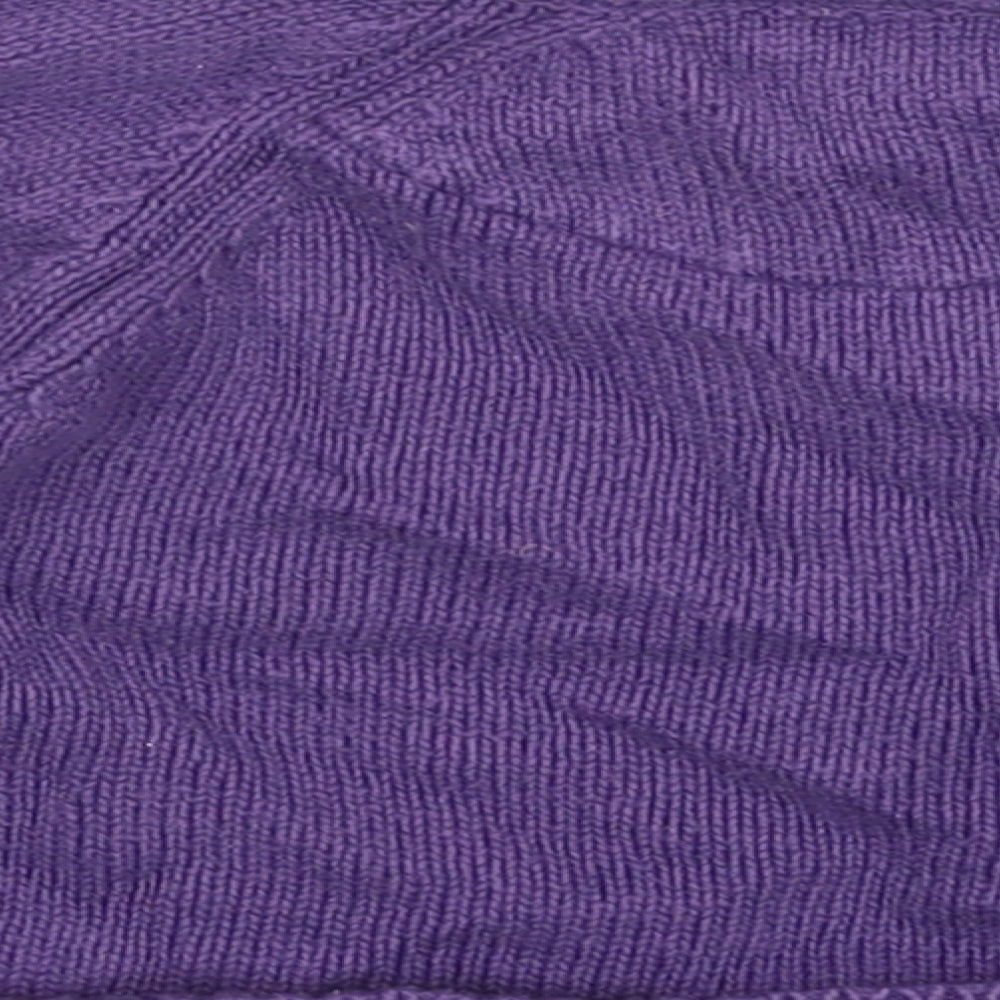 JoJo Maman Girls Purple Cotton Cardigan Jumper Size 12-18 Months Button - Animals