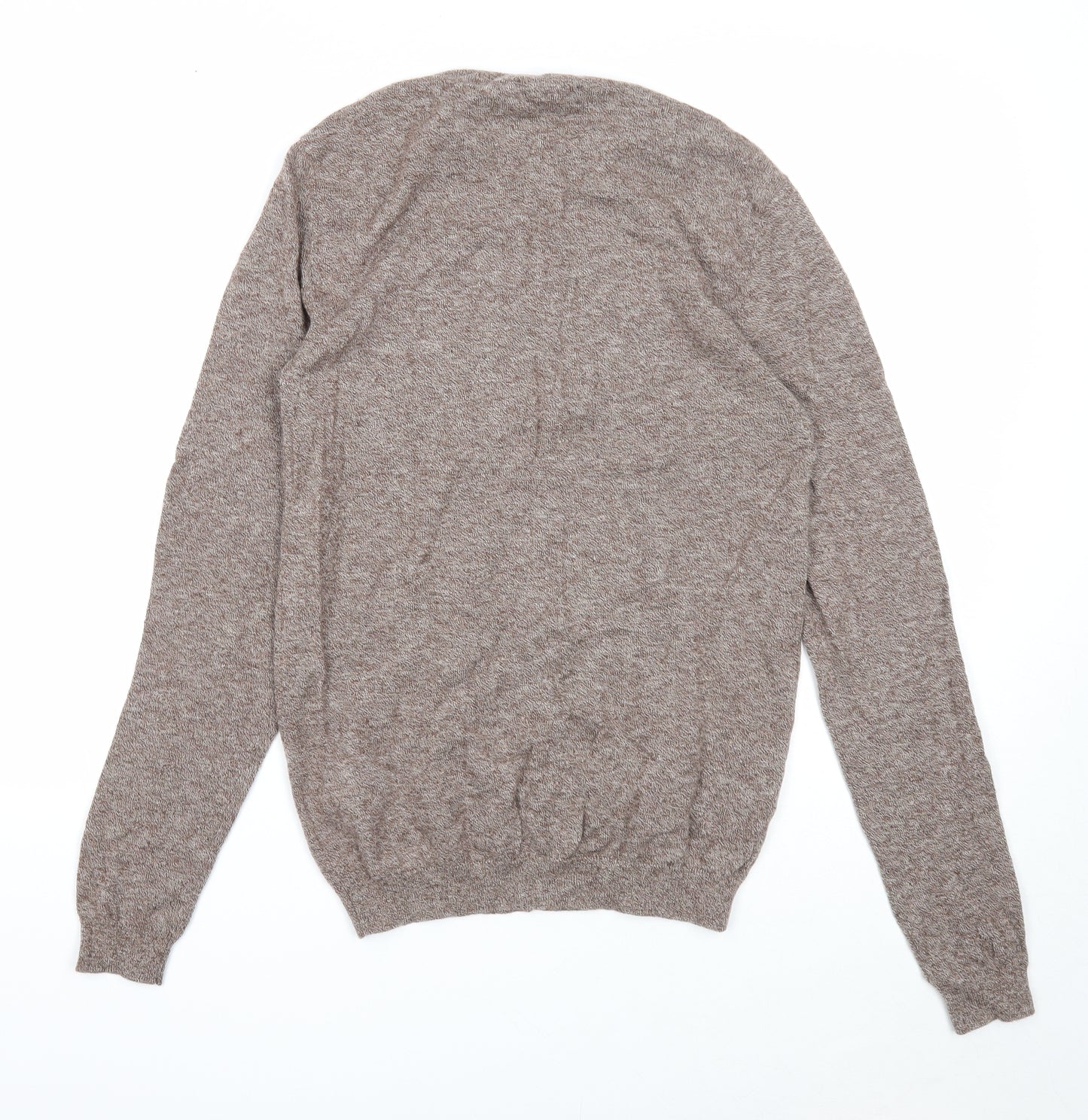 ASOS Mens Brown Round Neck Wool Pullover Jumper Size S