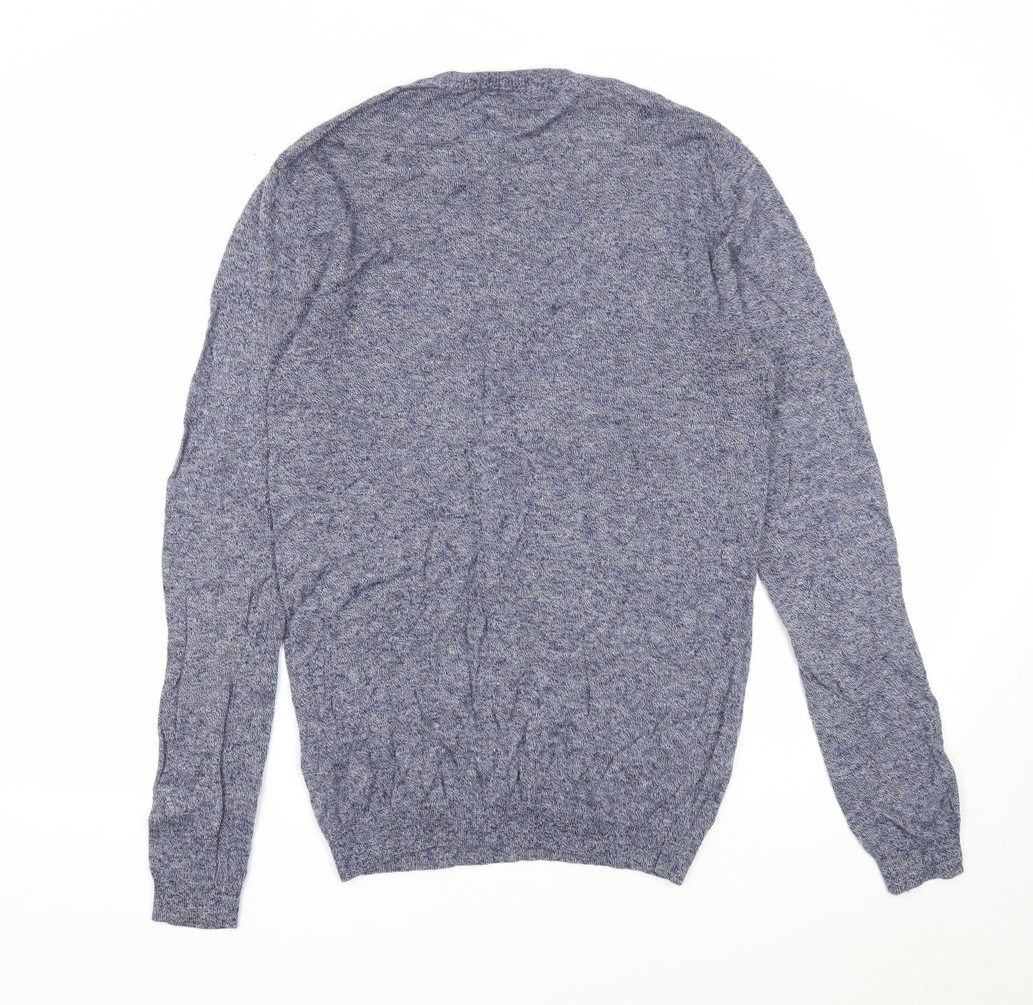 ASOS Mens Blue Round Neck Wool Pullover Jumper Size M